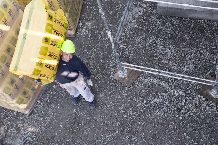 Isover isolering er let at bære