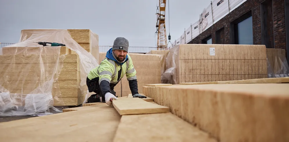 Isover Tagterrasse er nemt at tilpasse under arbejdet