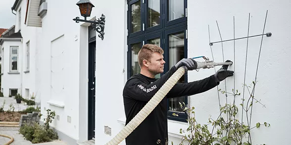 Indblæsning af ISOVER InsulSafe