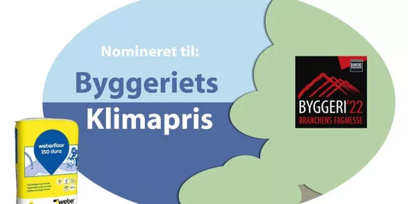 Byggeriets klimapris Weber duro