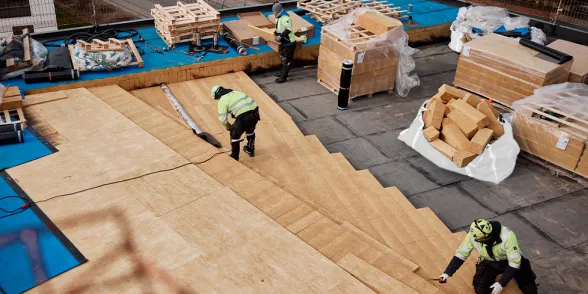 Isover Tagterrasse er en letvægtsløsning